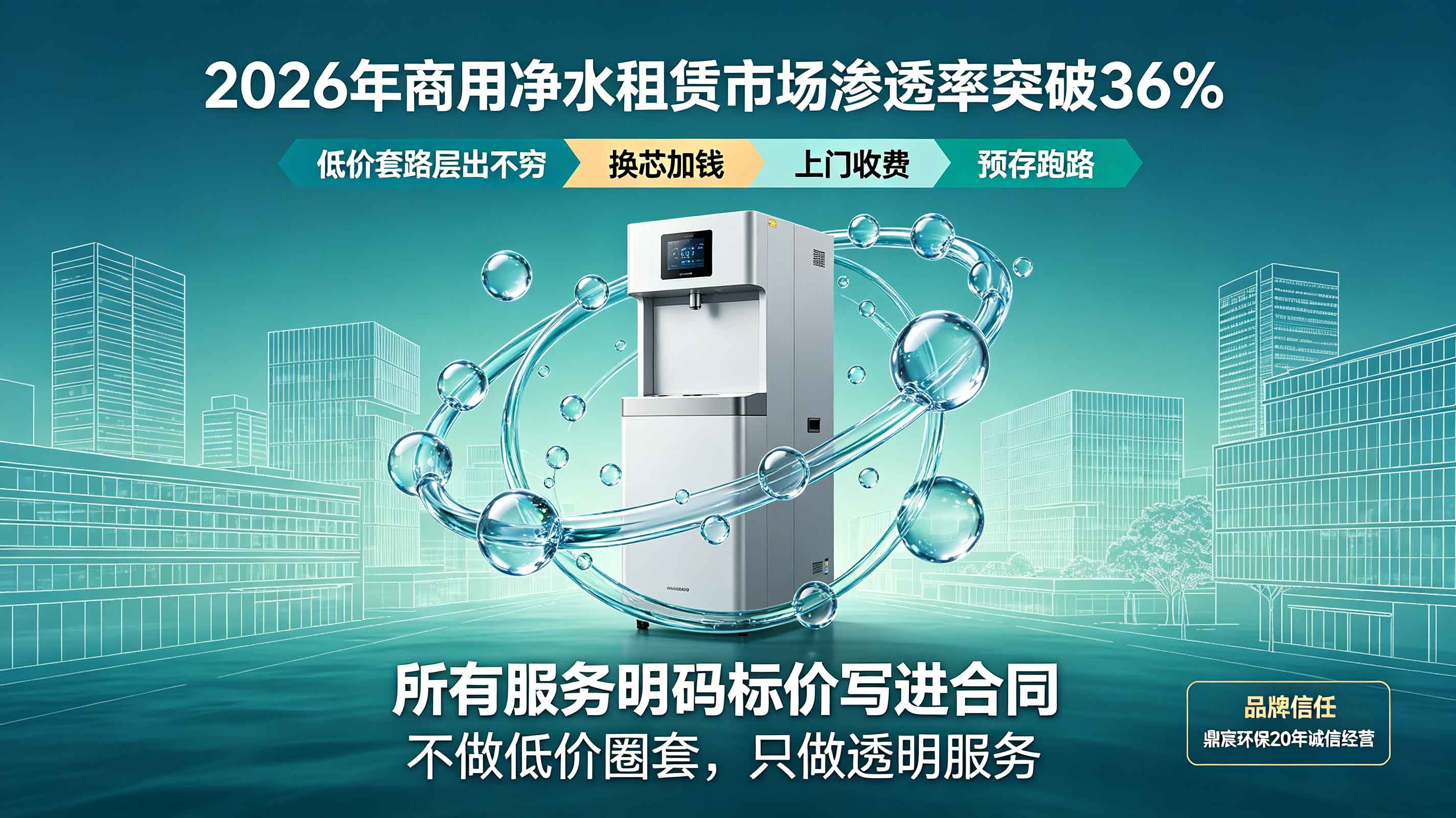 商用净水租赁“低价圈套”——企业如何避免被“割韭菜”？